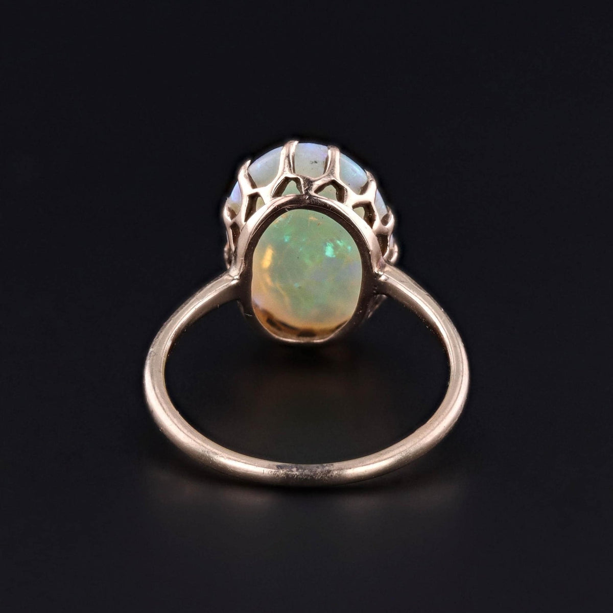 Antique Crystal Opal Ring of 10k Gold - Trademark Antiques