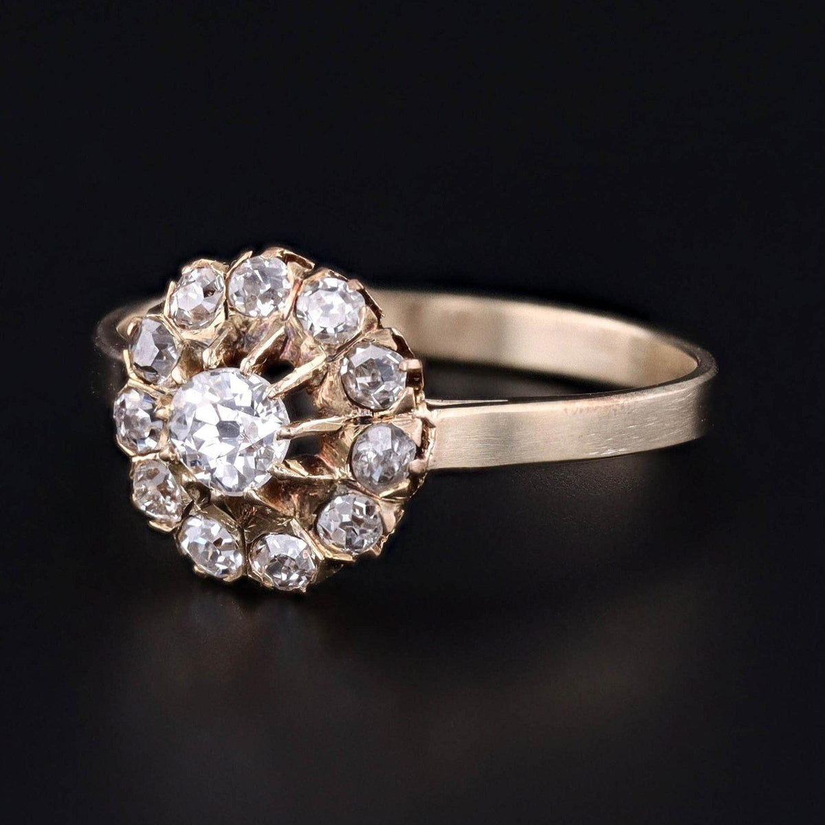 Antique Diamond Conversion Ring of 14k and 18k Gold - Trademark Antiques