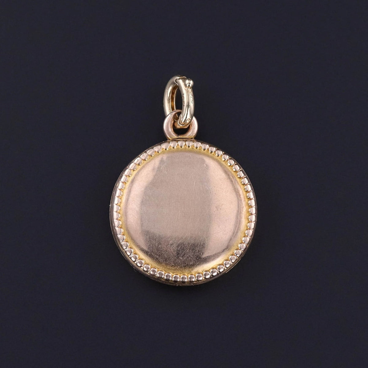 Antique Diamond Crescent Locket of 10k Gold - Trademark Antiques