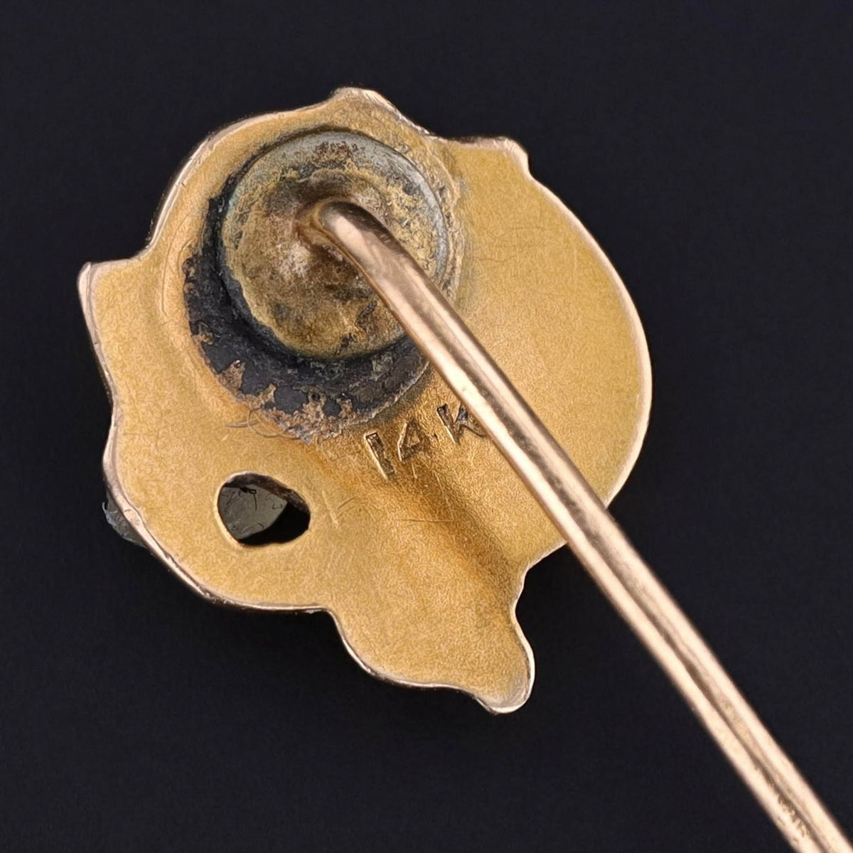 Antique Diamond Dragon Stickpin of 14k Gold - Trademark Antiques