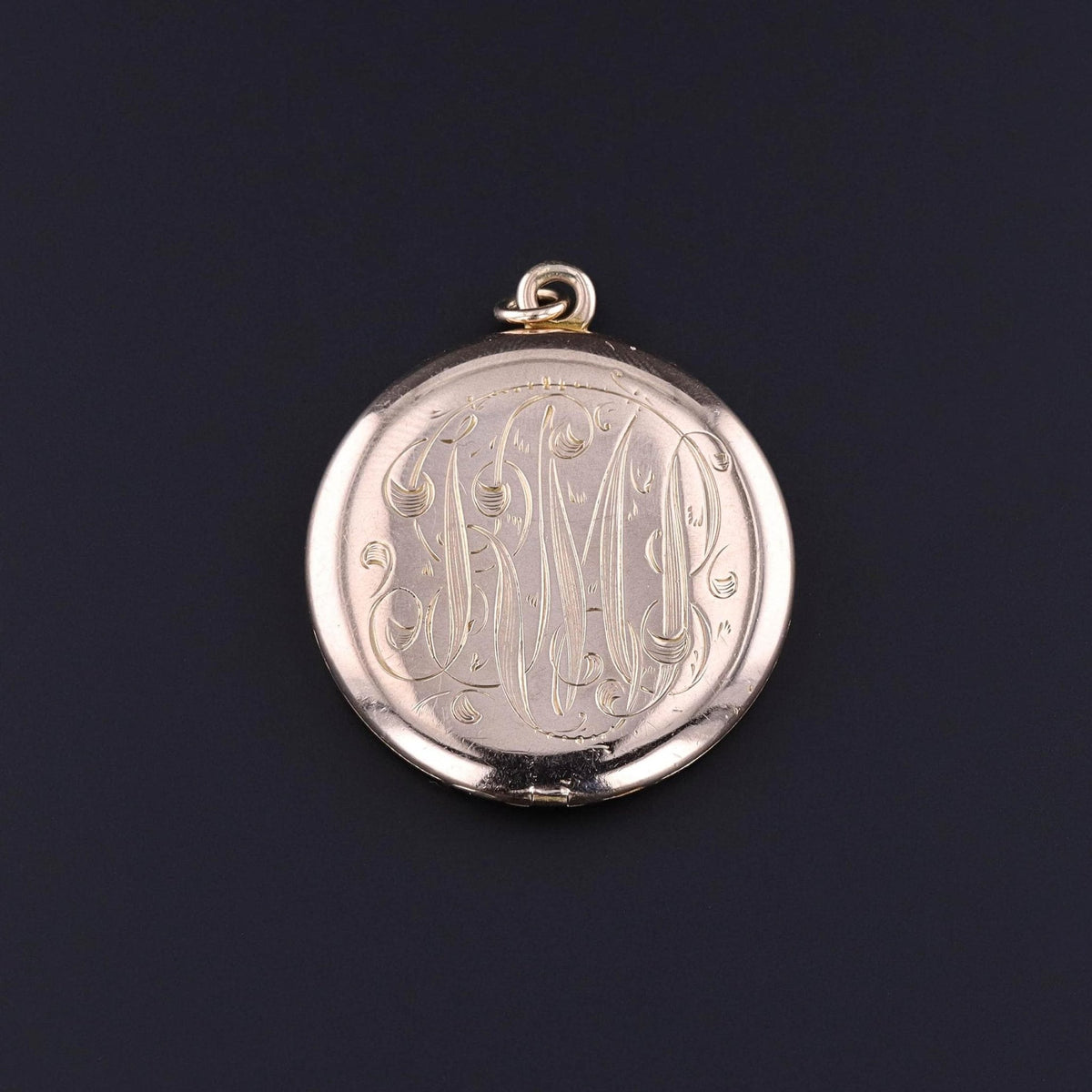 Antique Diamond Fleur de Lis Locket of 10k Gold - Trademark Antiques