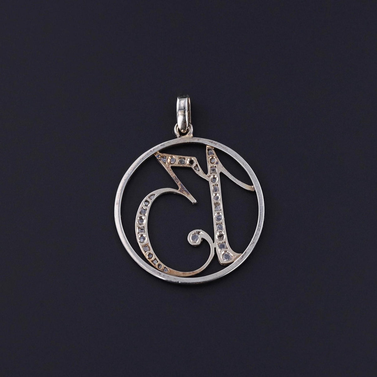 Antique Diamond Lucky Number 13 Pendant - Trademark Antiques