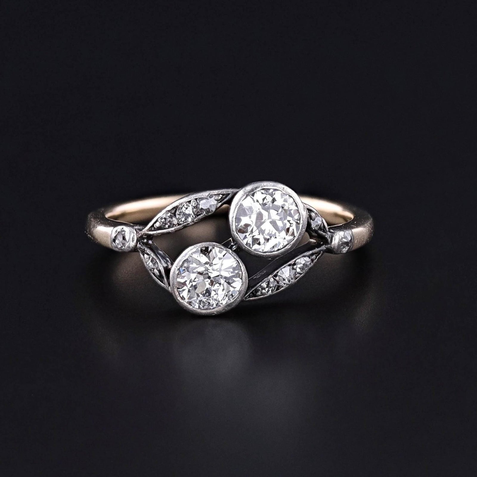 Antique Diamond Ring of 12ct Gold - Trademark Antiques