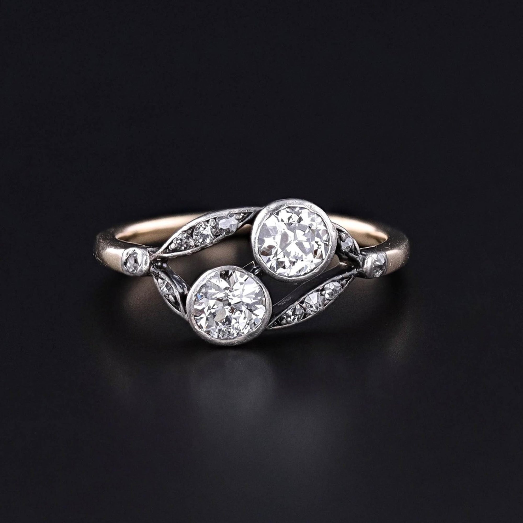 Antique Diamond Ring of 12ct Gold - Trademark Antiques