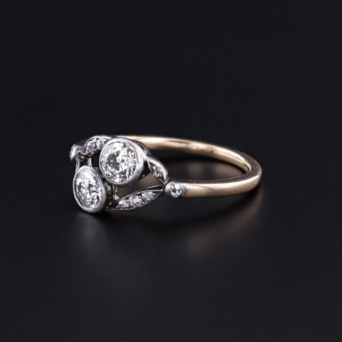 Antique Diamond Ring of 12ct Gold - Trademark Antiques