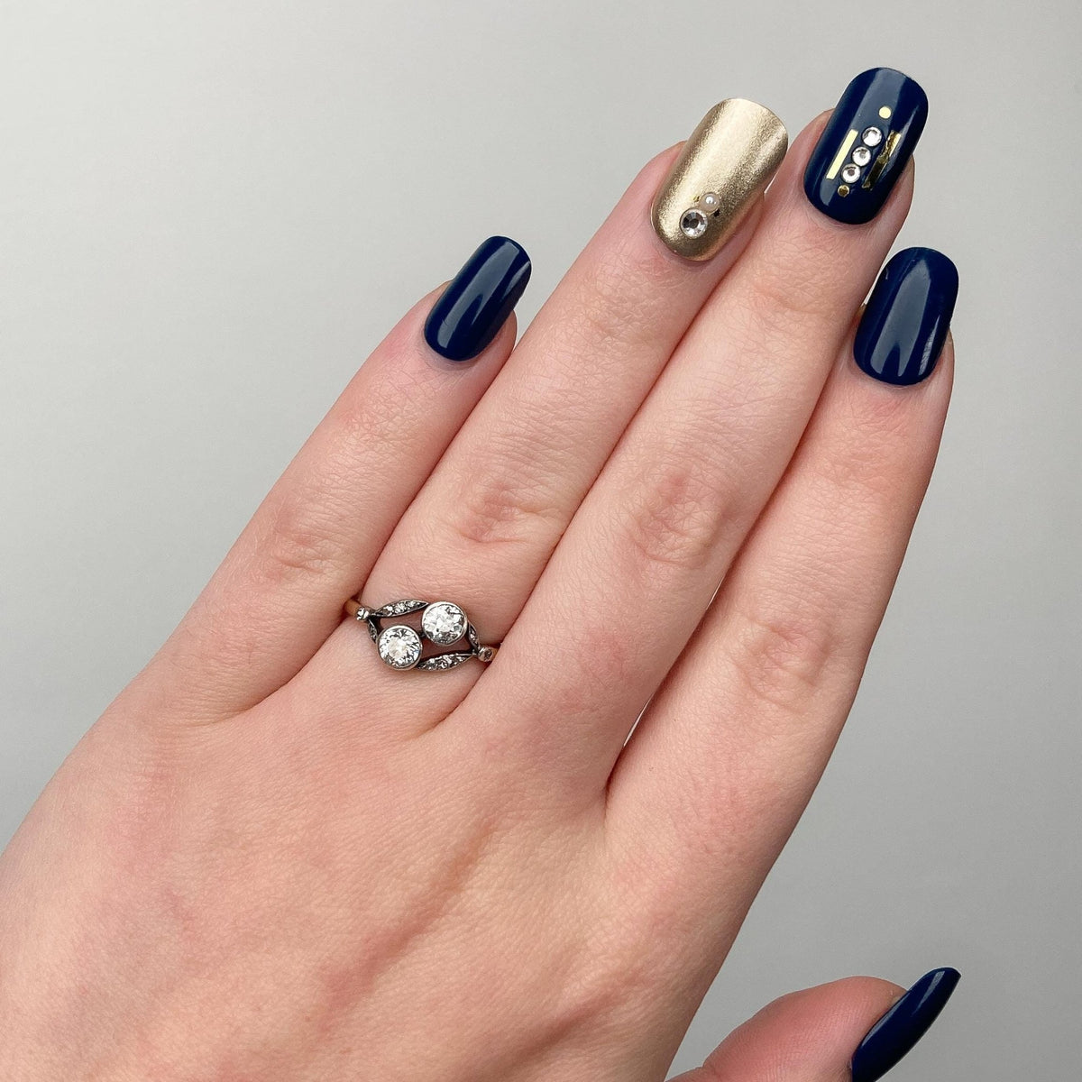 Antique Diamond Ring of 12ct Gold - Trademark Antiques