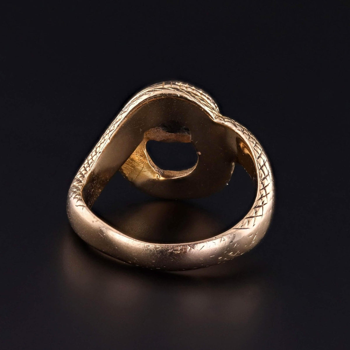 Antique Diamond Snake Ring of 14k Gold - Trademark Antiques