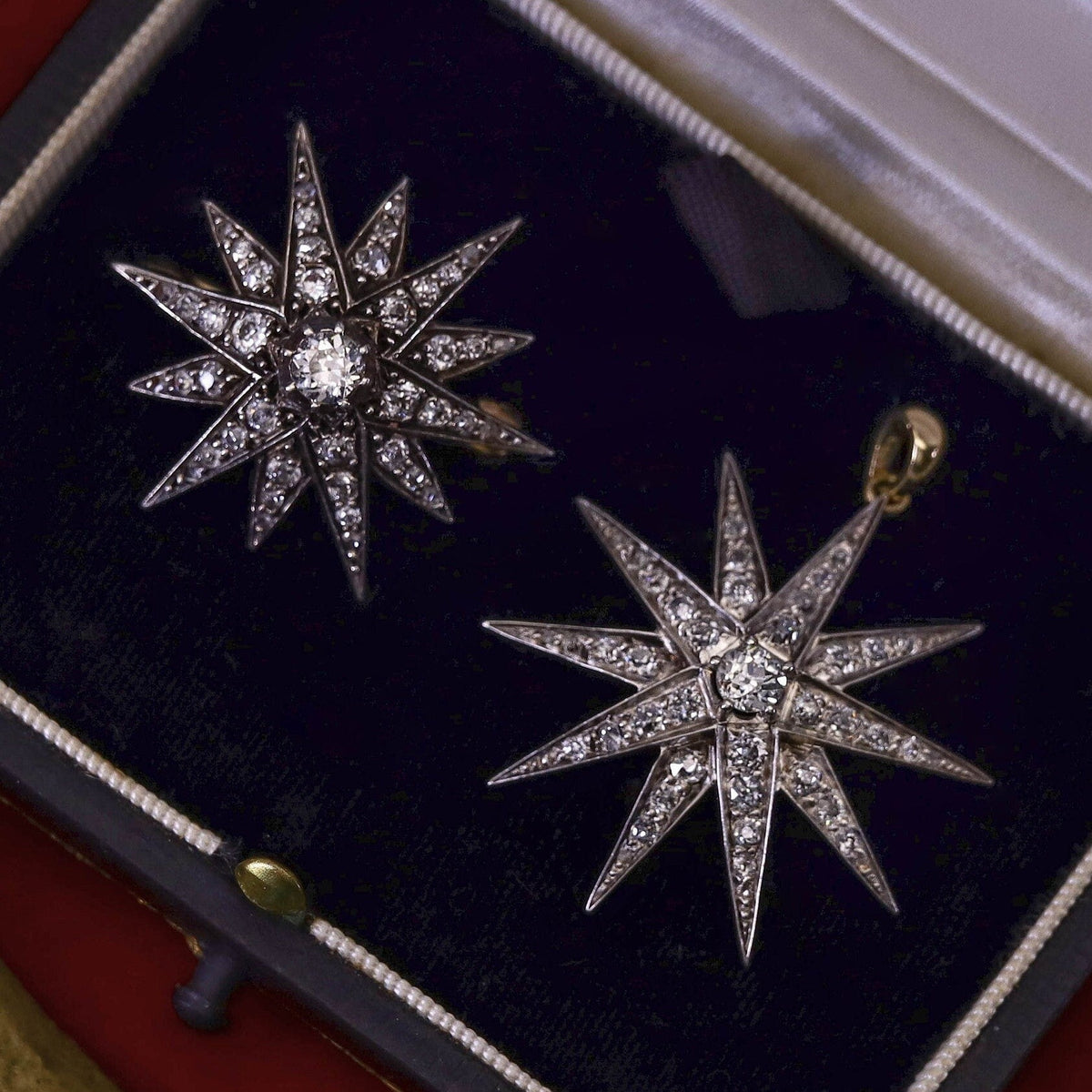 Antique Diamond Star Conversion Pendant - Trademark Antiques