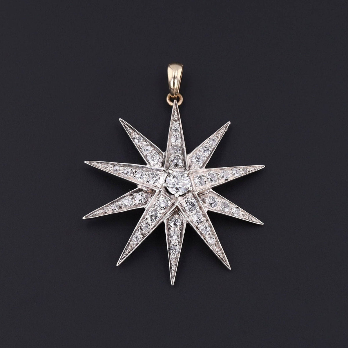 Antique Diamond Star Conversion Pendant - Trademark Antiques