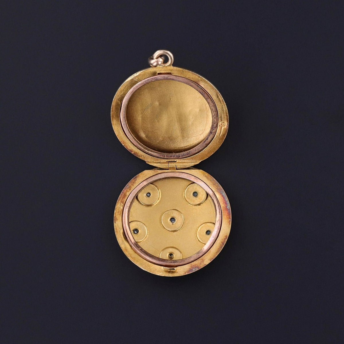 Antique Diamond Star Locket of 10k Gold - Trademark Antiques