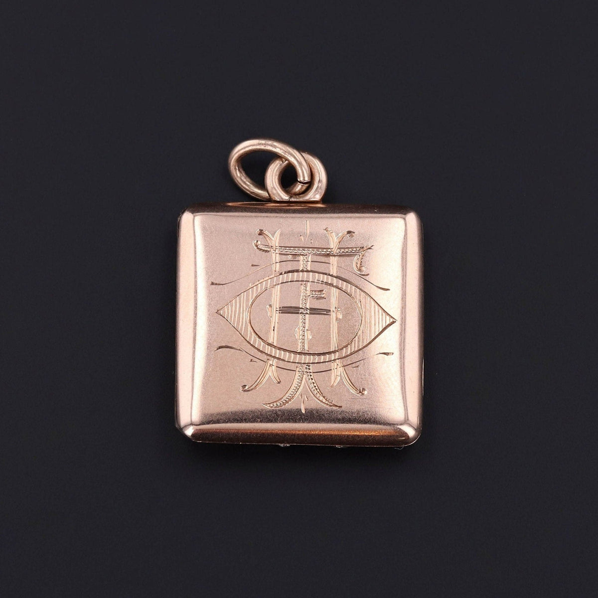 Antique Diamond Star Locket of 10k Gold - Trademark Antiques