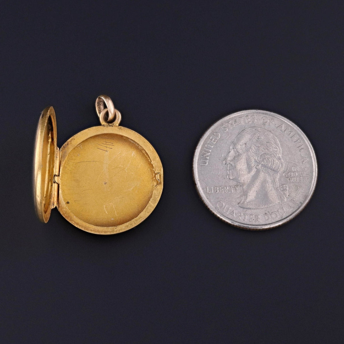 Antique Diamond Star Locket of 10k Gold - Trademark Antiques