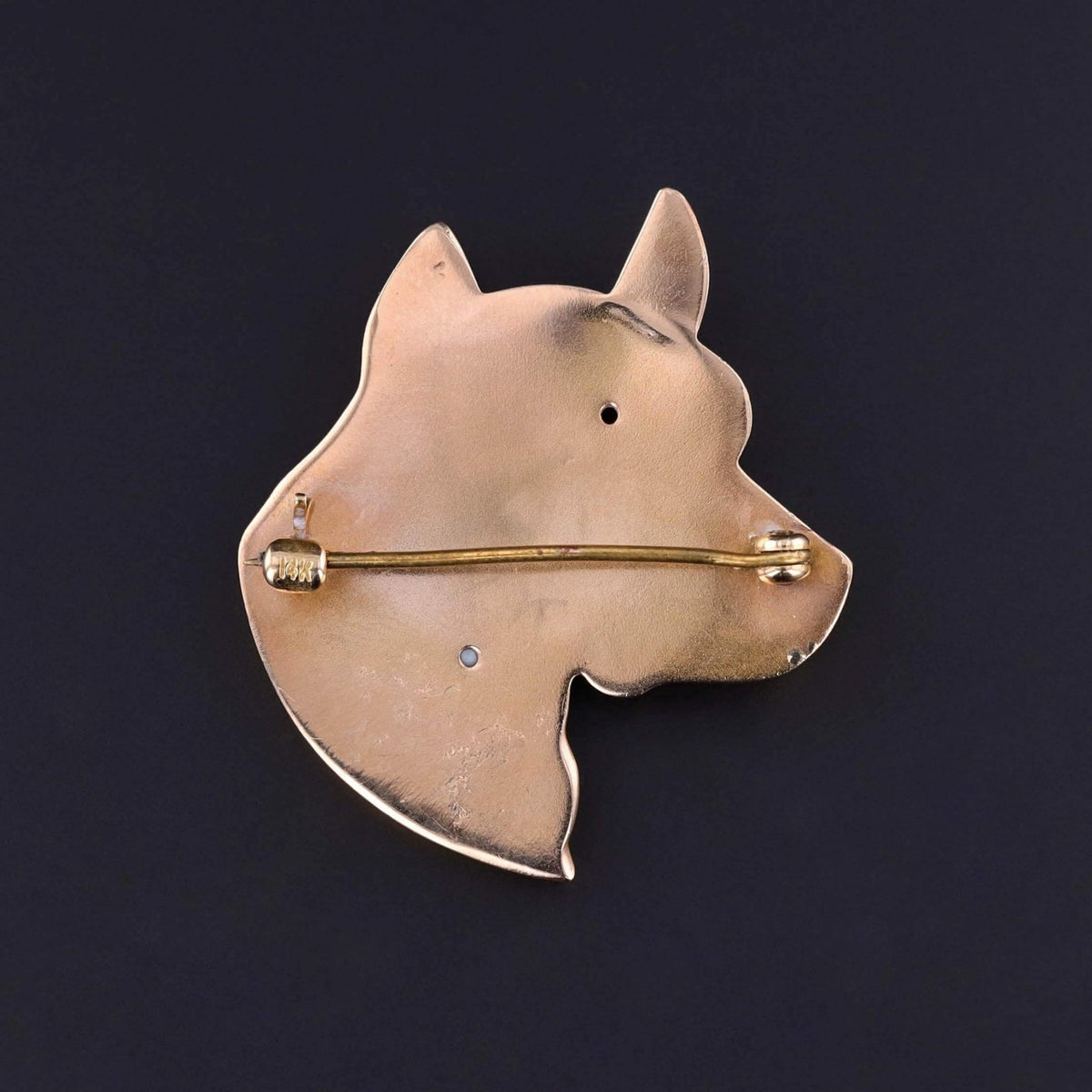 Antique Dog Brooch of 10k Gold - Trademark Antiques