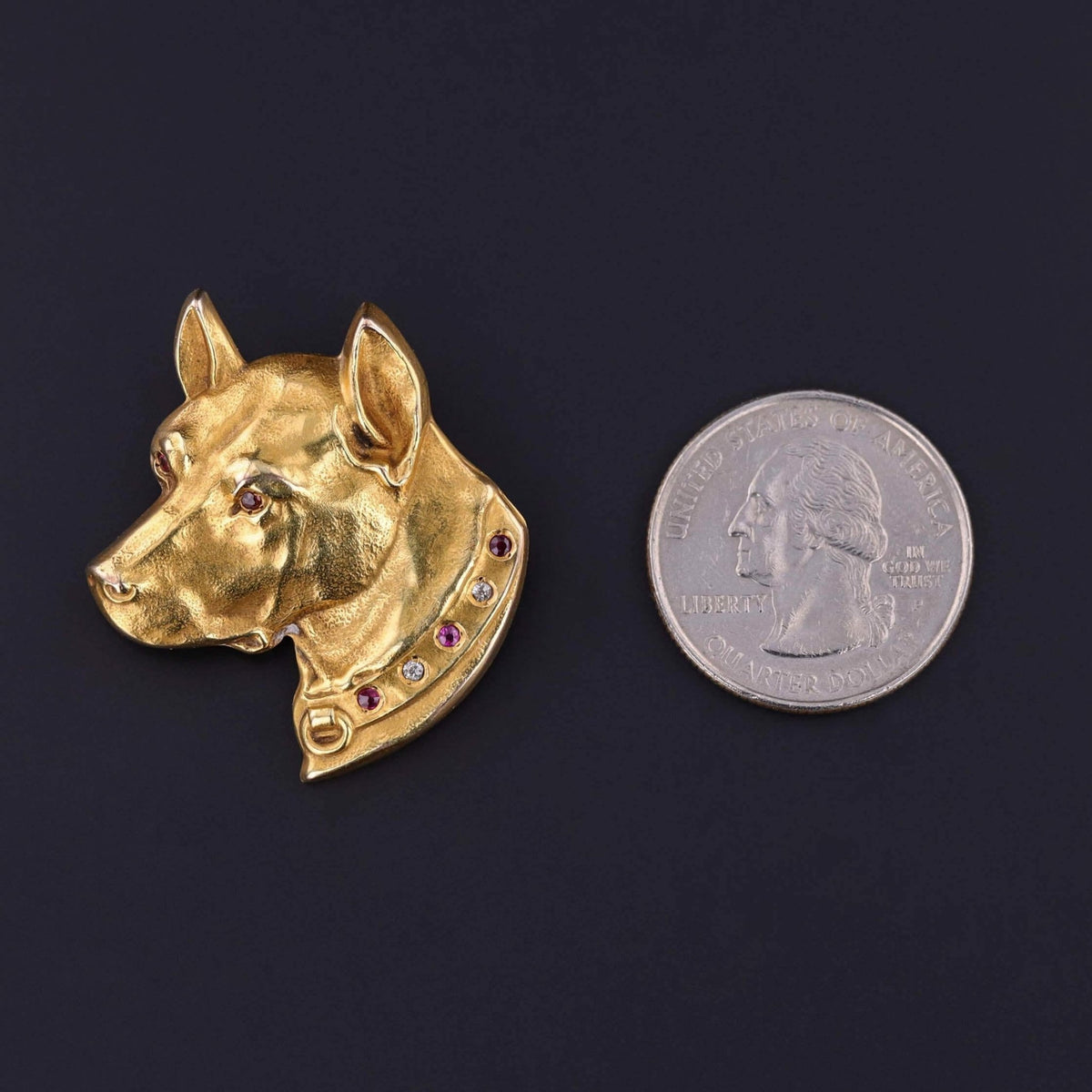 Antique Dog Brooch of 10k Gold - Trademark Antiques