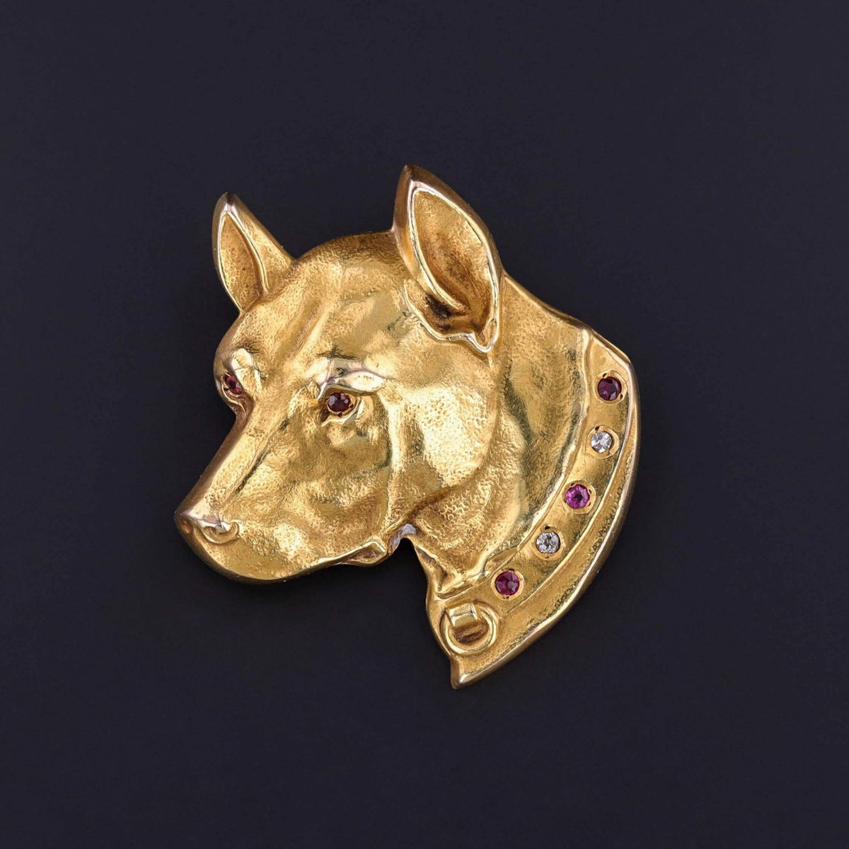 Antique Dog Brooch of 10k Gold - Trademark Antiques