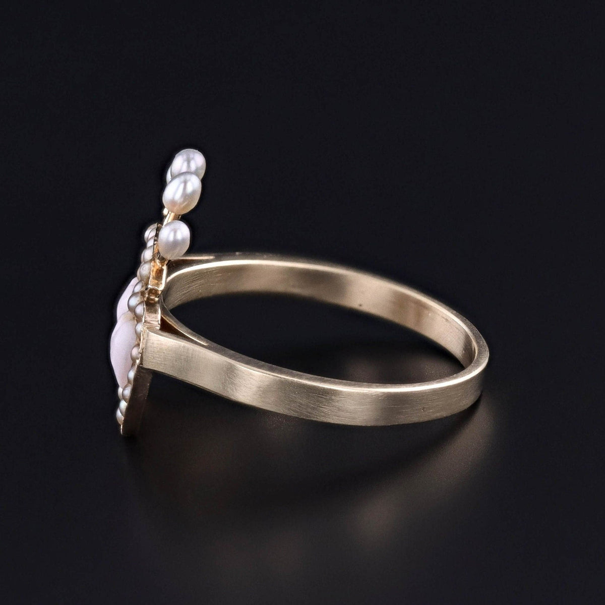 Antique Double Heart Conversion Ring of 14k Gold - Trademark Antiques