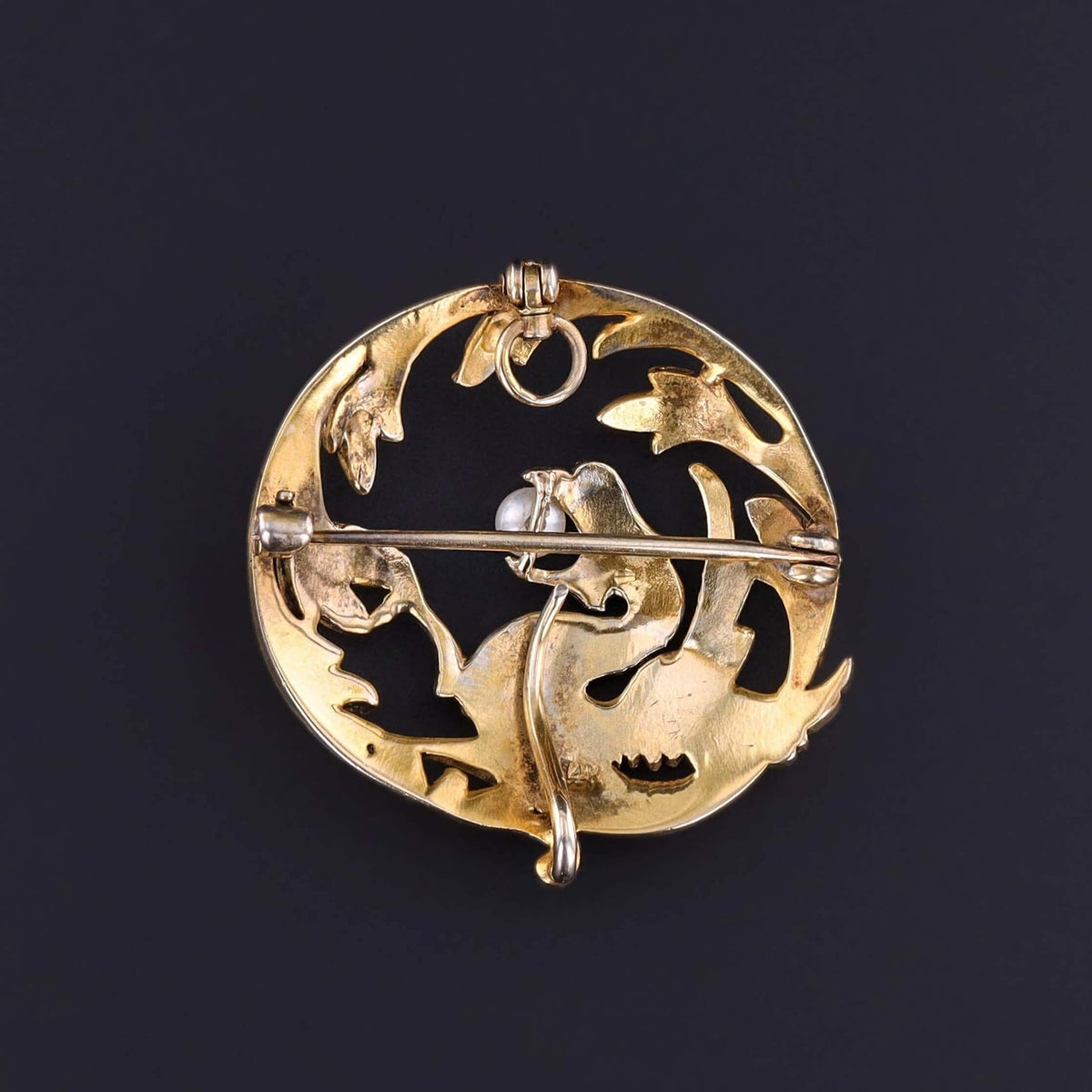Antique Dragon Brooch of 14k Gold - Trademark Antiques