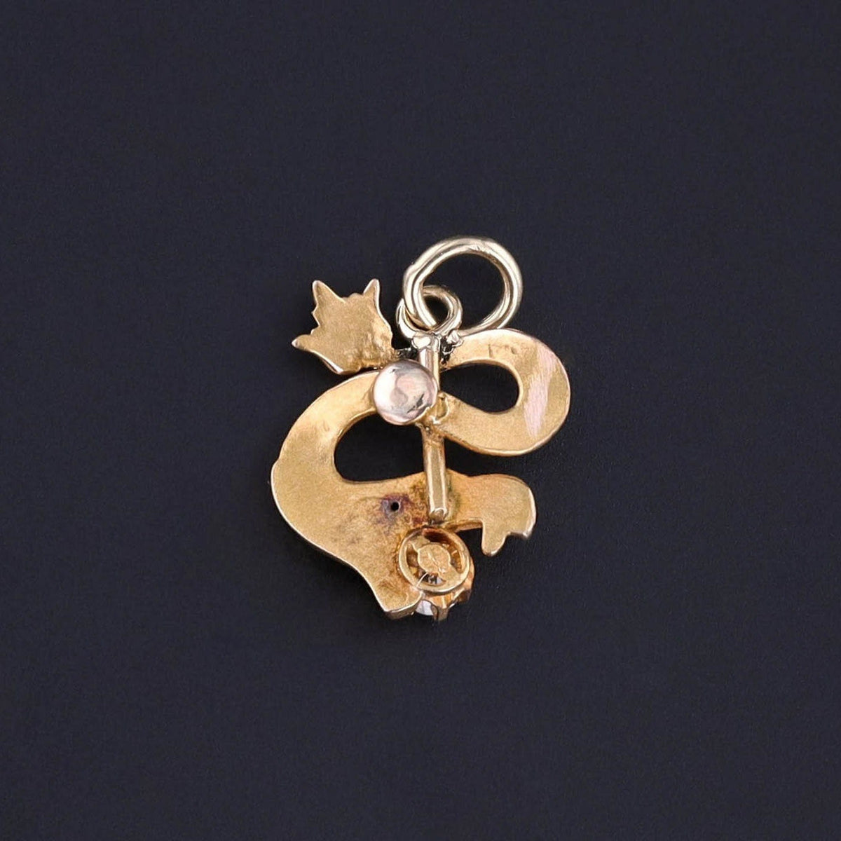 Antique Dragon Conversion Charm of 10k Gold - Trademark Antiques