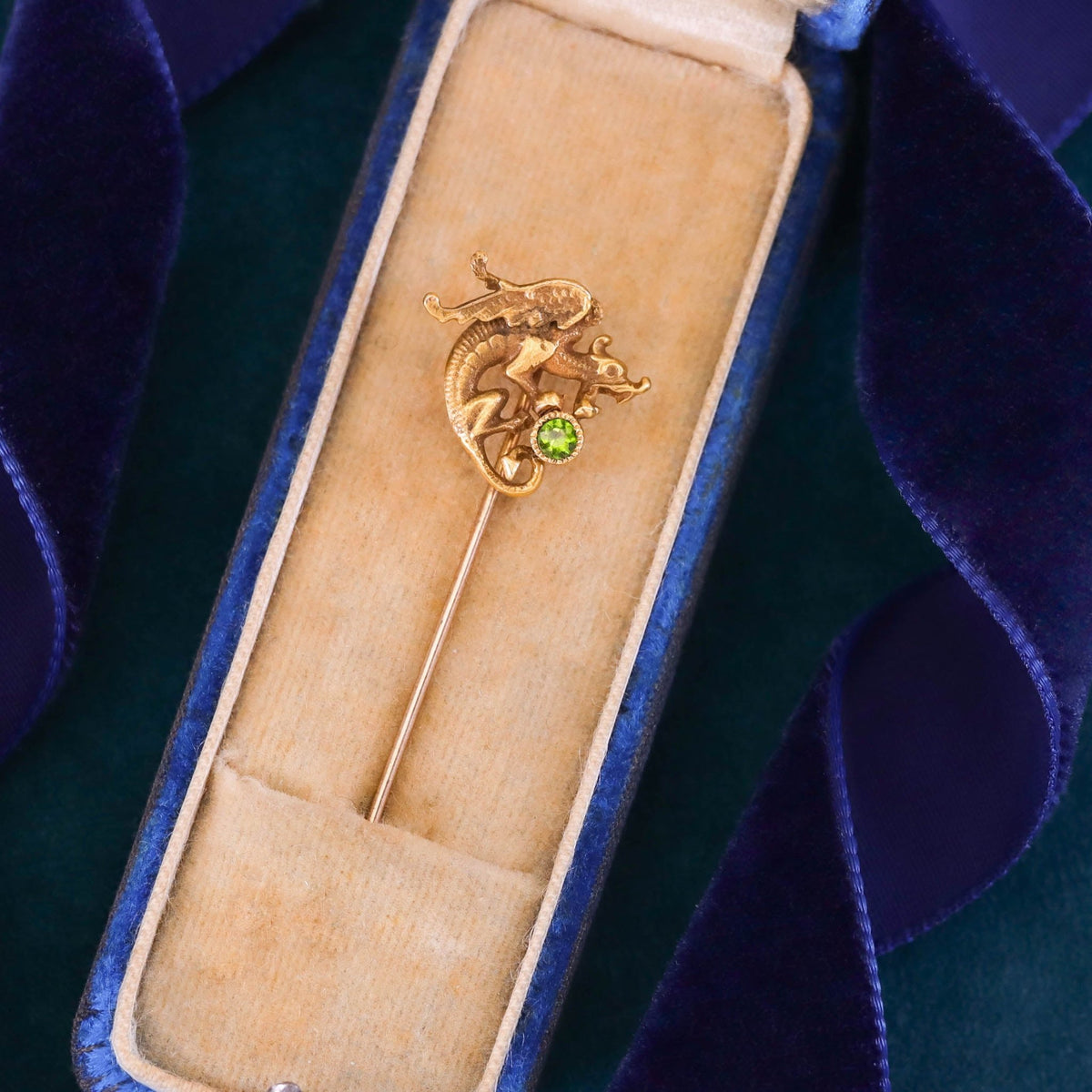 Antique Dragon Stickpin of 10k Gold - Trademark Antiques