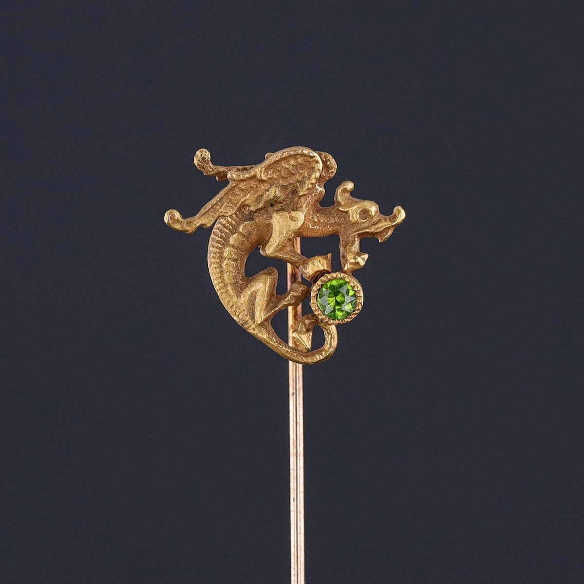 Antique Dragon Stickpin of 10k Gold - Trademark Antiques