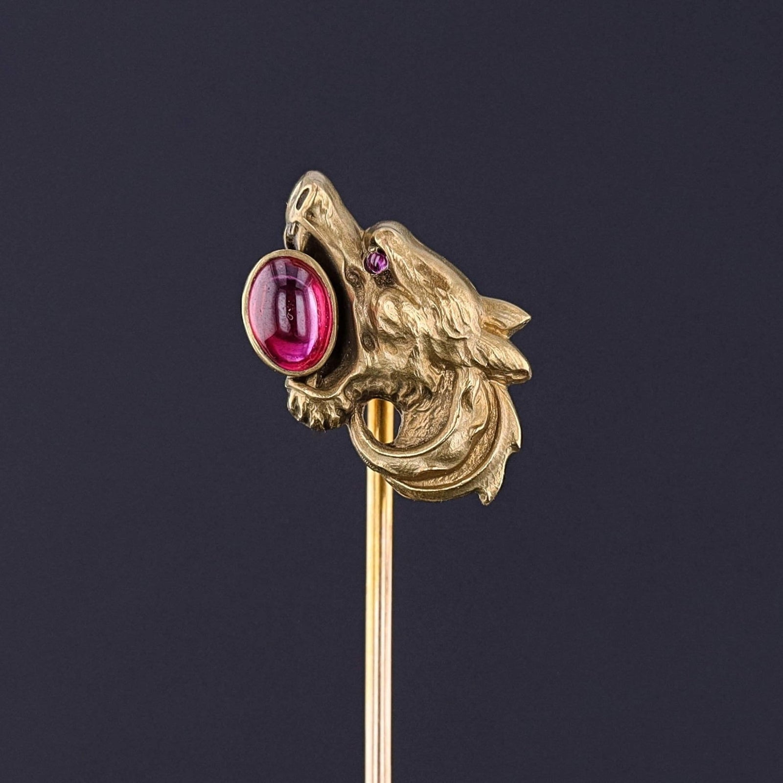 Antique Dragon Stickpin of 14k Gold - Trademark Antiques
