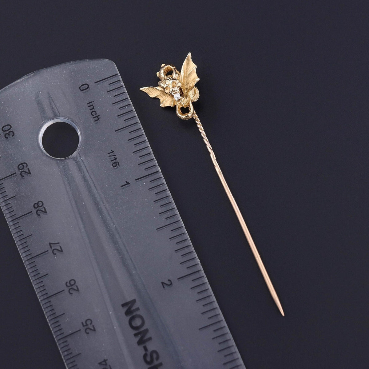 Antique Dragon Stickpin of 18k Gold - Trademark Antiques