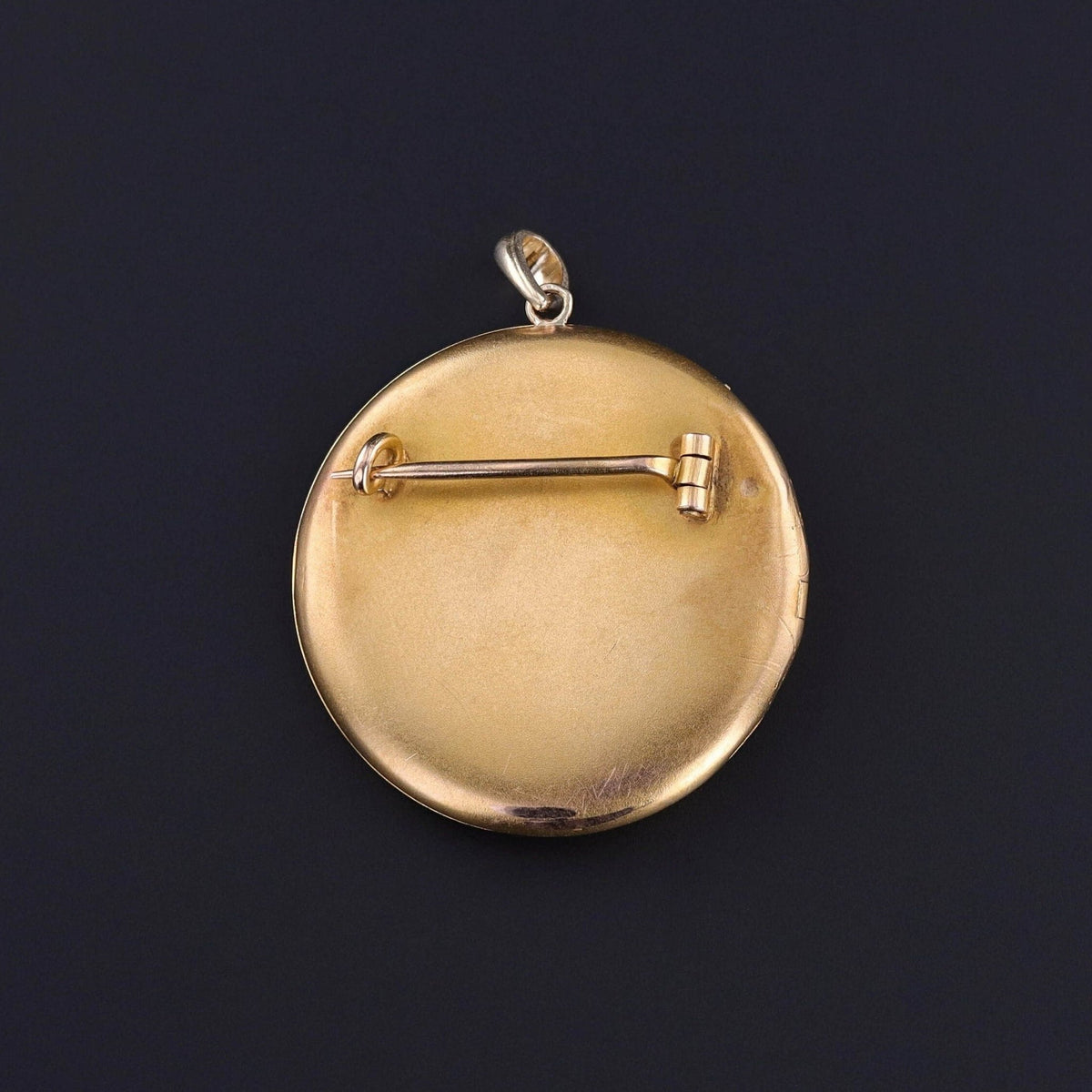 Antique Eagle Brooch Locket of 18k Gold - Trademark Antiques