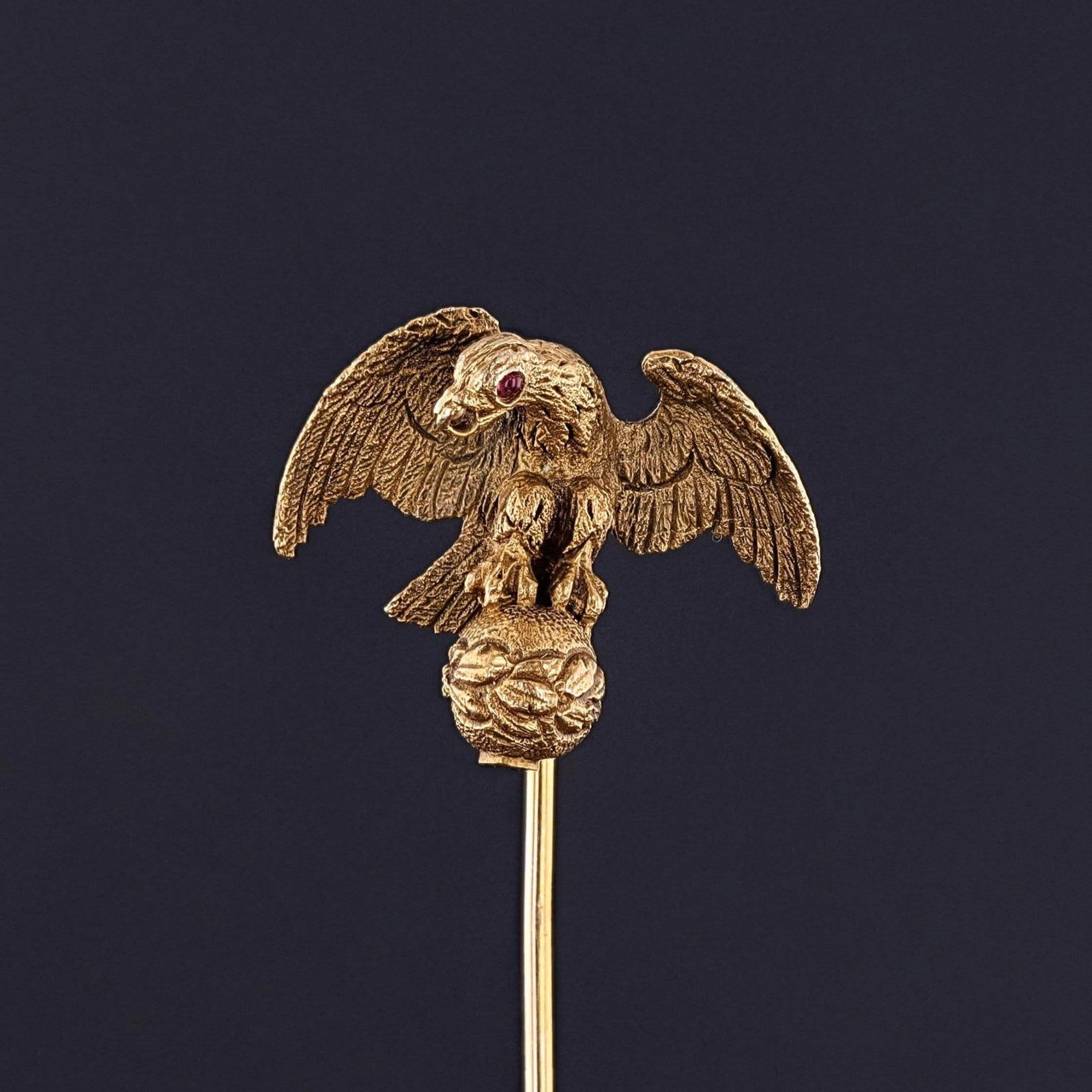 Antique Eagle Pin of 14k Gold - Trademark Antiques