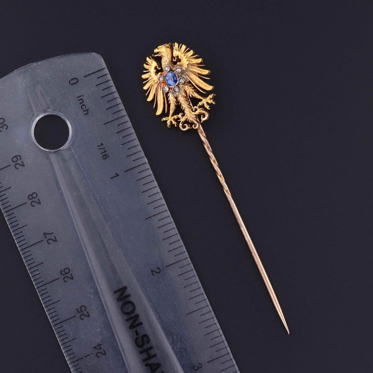 Antique Eagle Stickpin of 14k Gold - Trademark Antiques