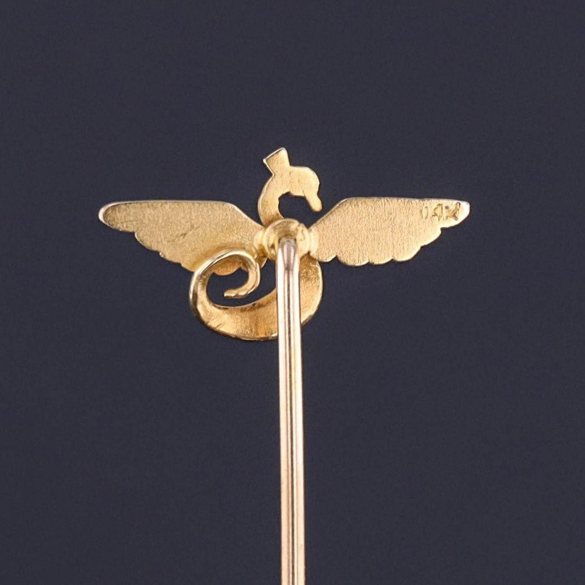 Antique Egyptian Revival Stick Pin of 14k Gold - Trademark Antiques