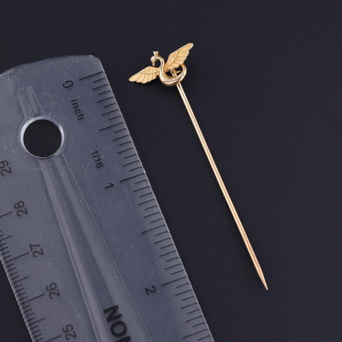 Antique Egyptian Revival Stick Pin of 14k Gold - Trademark Antiques