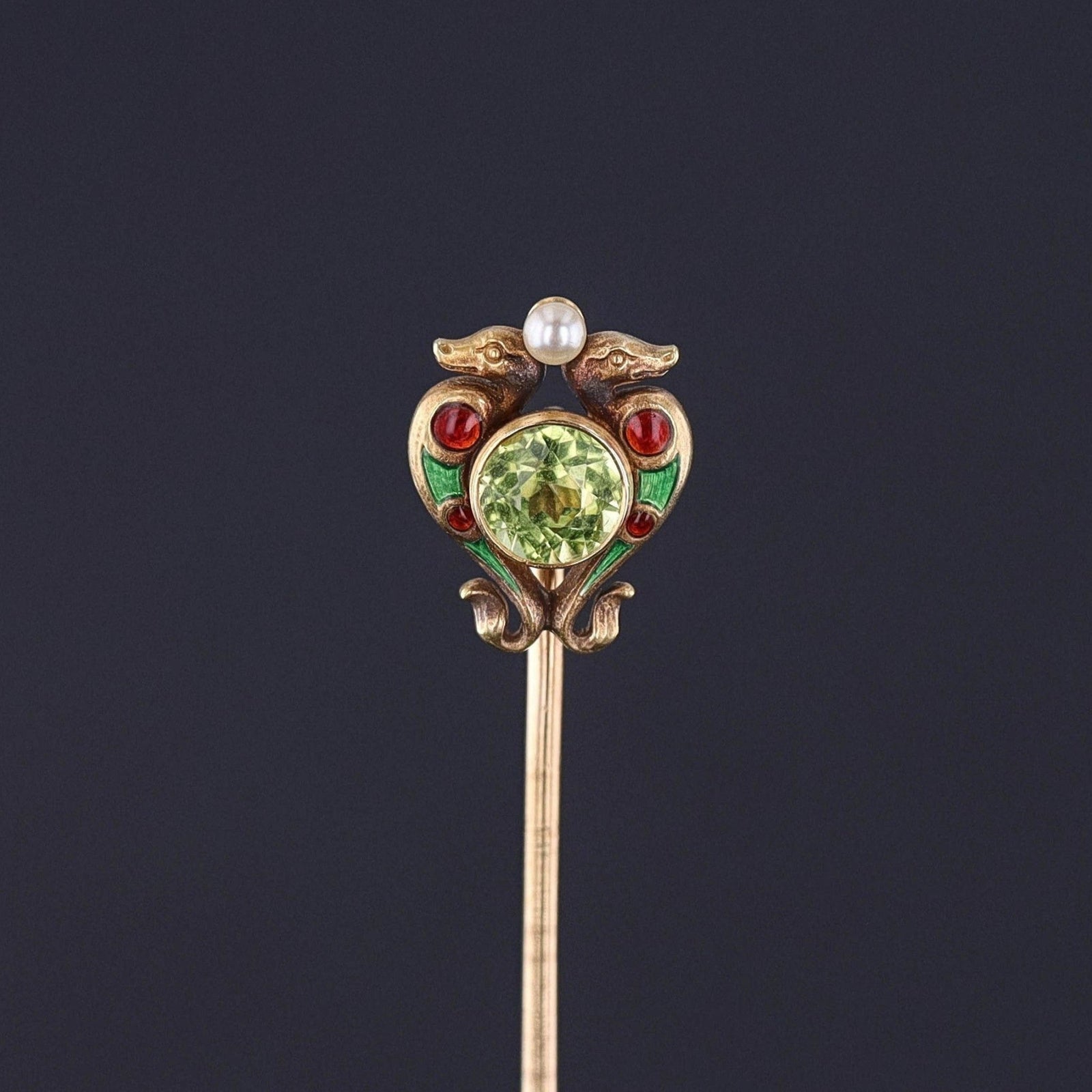 Antique Egyptian Revival Stickpin of 14k Gold - Trademark Antiques