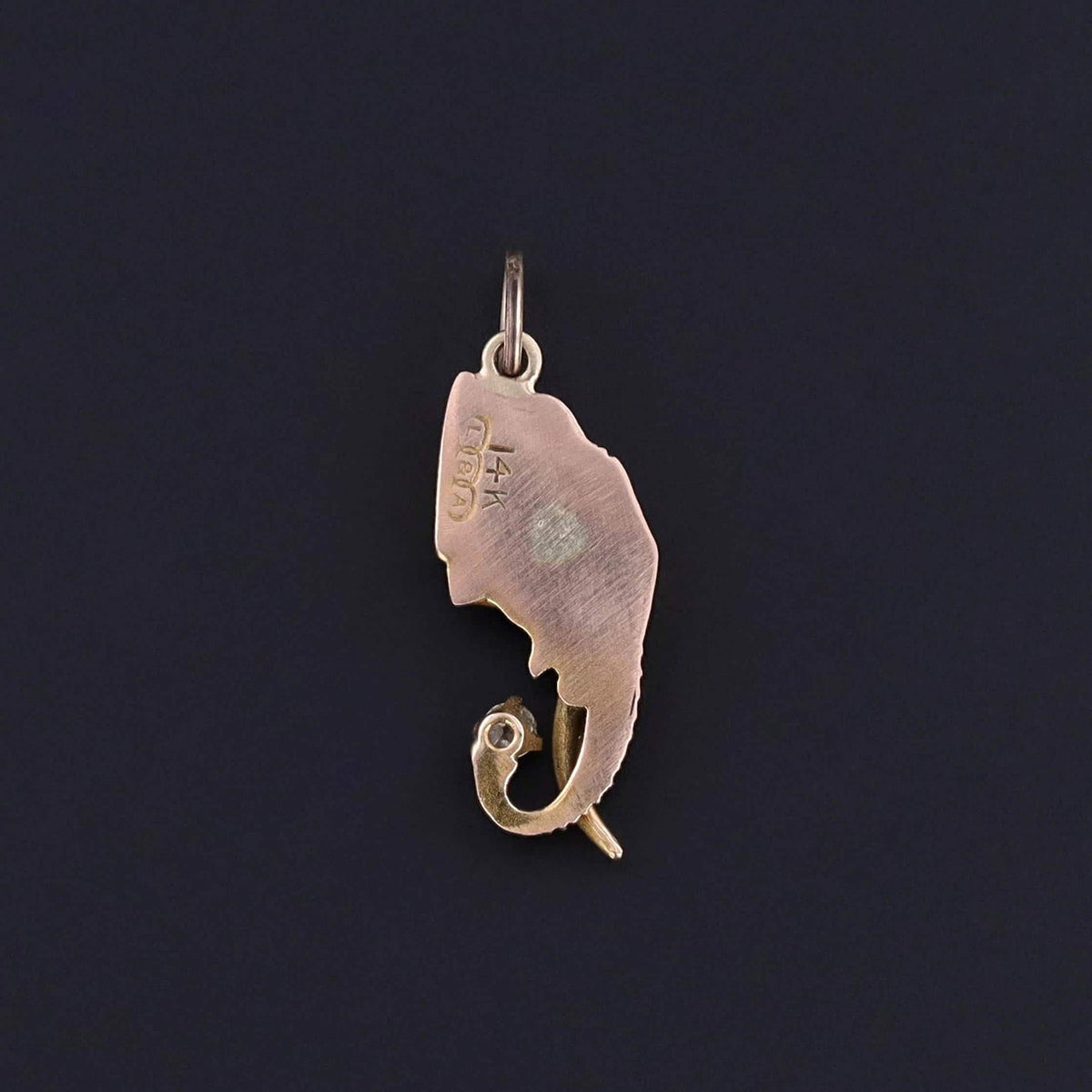 Antique Elephant Charm of 14k Gold - Trademark Antiques