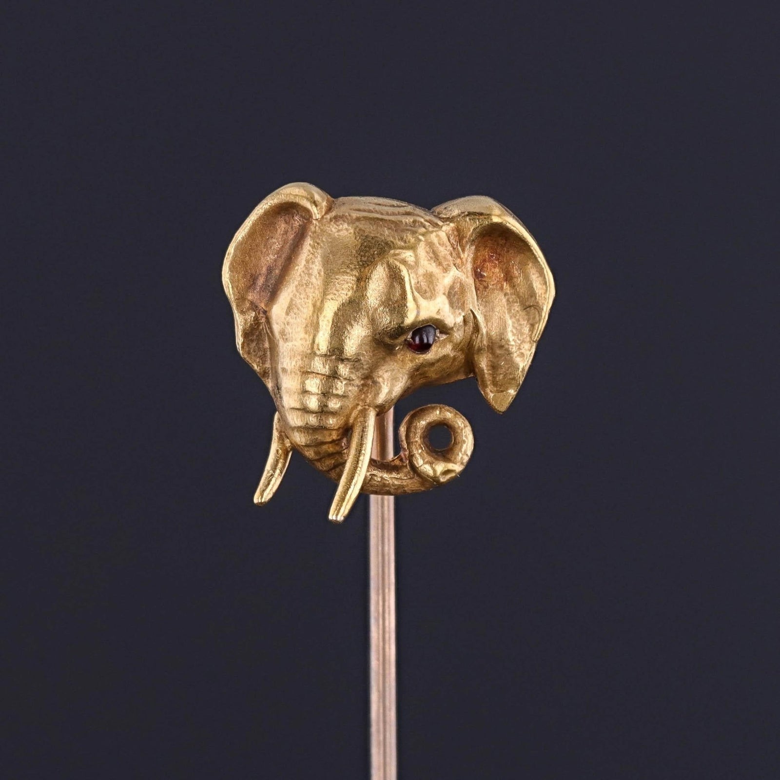 Antique Elephant Stickpin of 10k Gold - Trademark Antiques