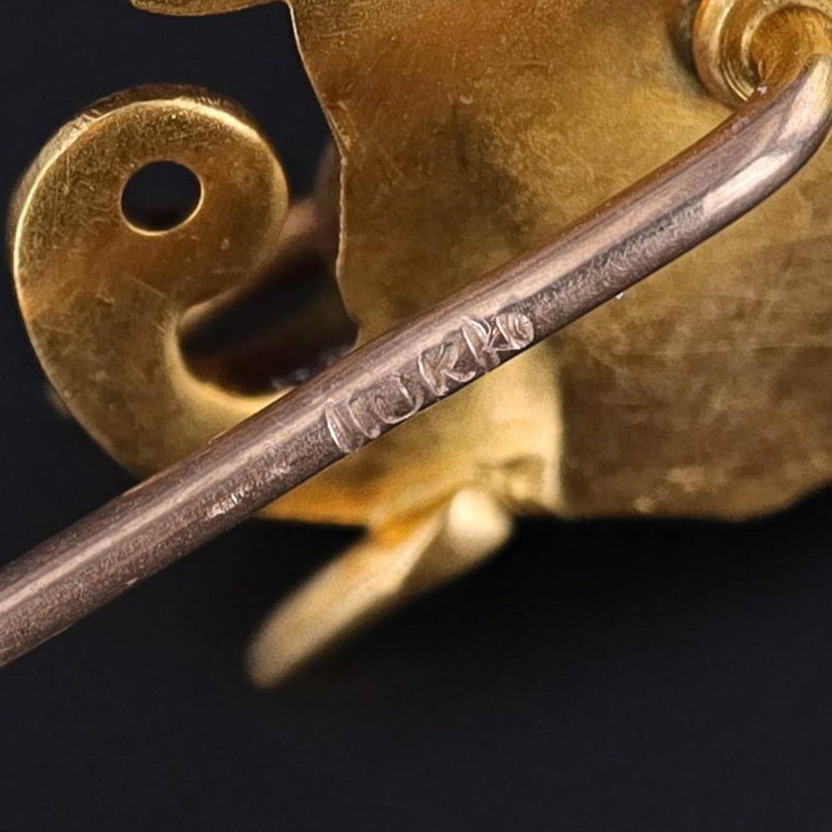Antique Elephant Stickpin of 10k Gold - Trademark Antiques