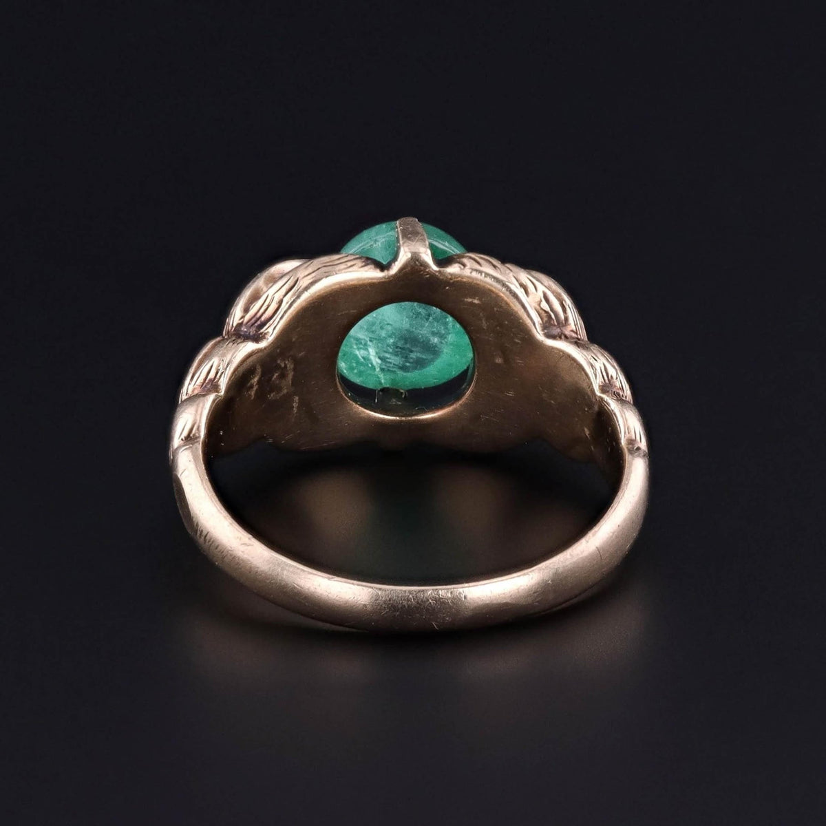 Antique Emerald Ring of 10k Gold - Trademark Antiques