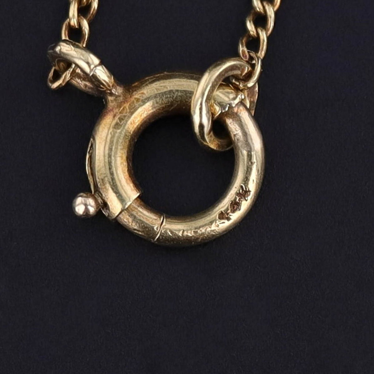 Antique Enamel and Pearl Pendant of 10k Gold - Trademark Antiques