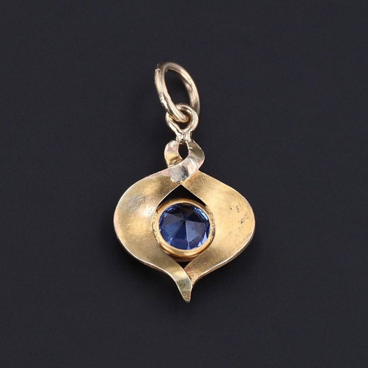 Antique Enamel Charm of 10k Gold - Trademark Antiques