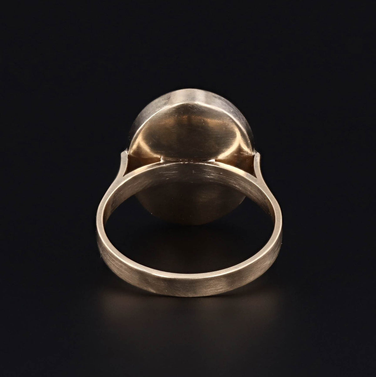 Antique Enamel Cherub Conversion Ring of 14k Gold - Trademark Antiques