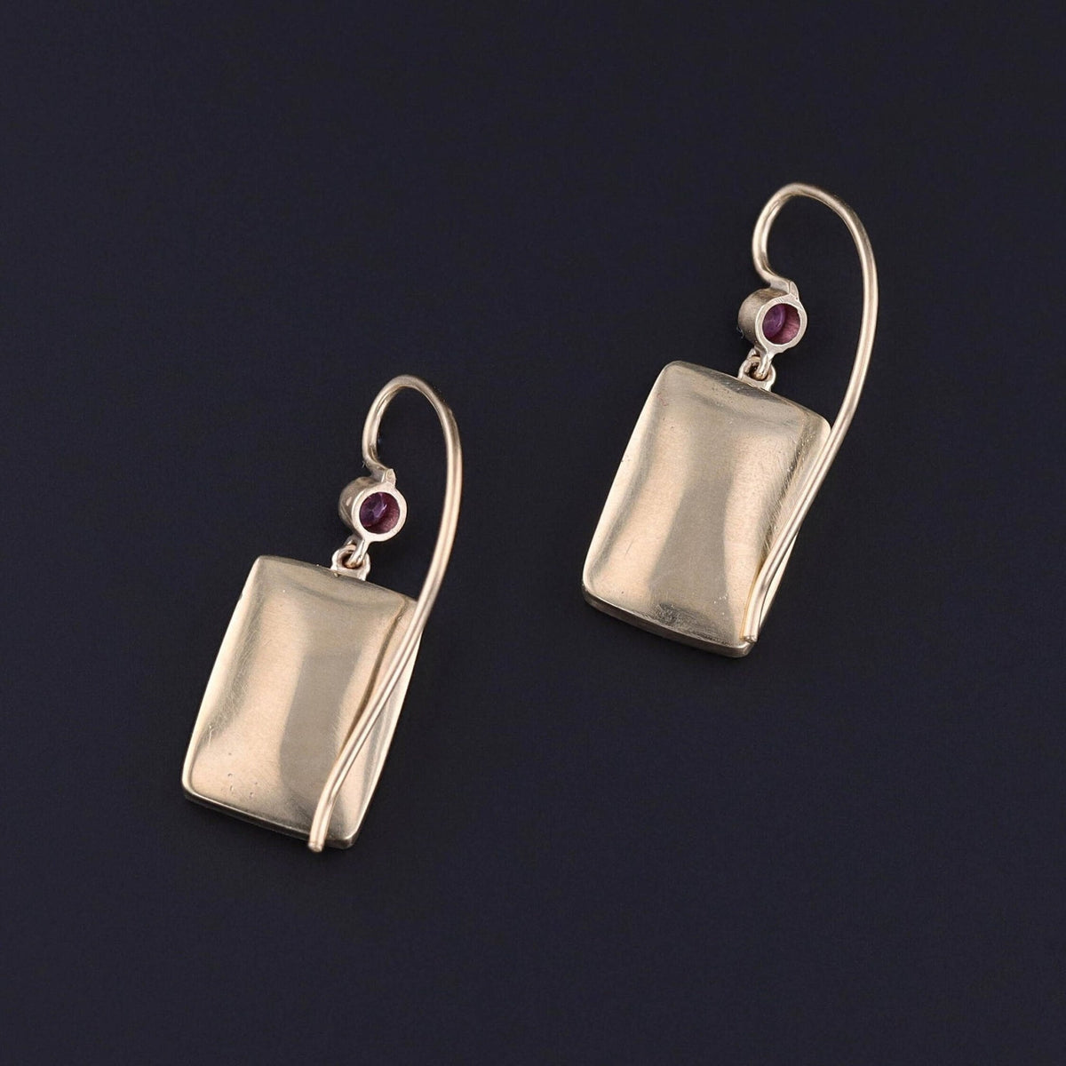 Antique Enamel Cherub Earrings of 14k Gold - Trademark Antiques