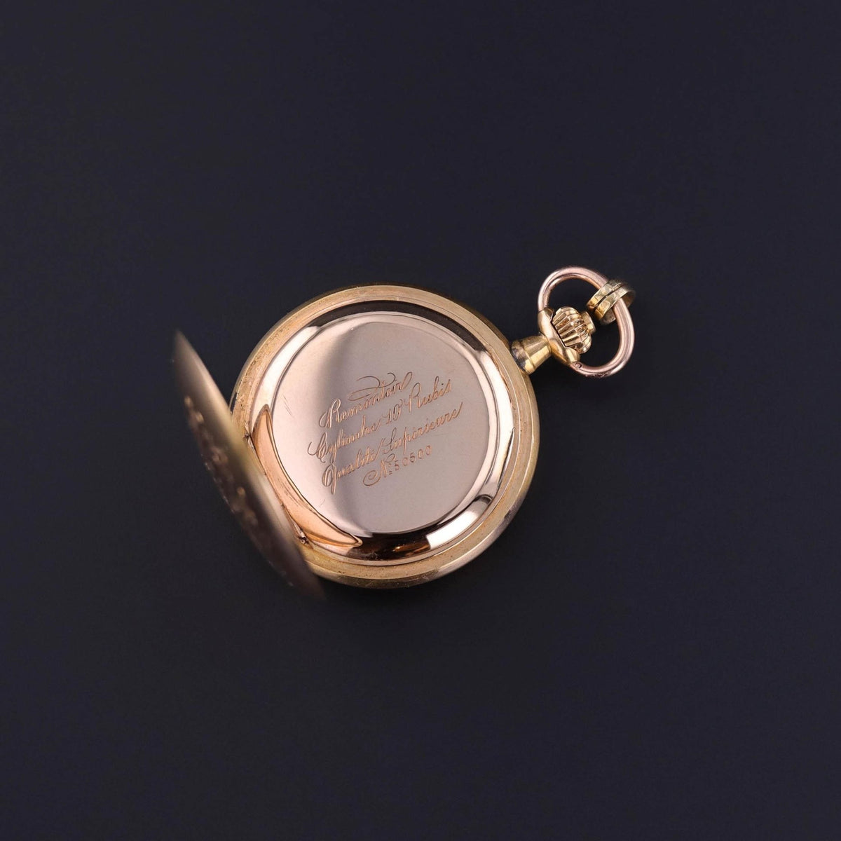 Antique Enamel Cherub Pocket Watch of 18k Gold - Trademark Antiques