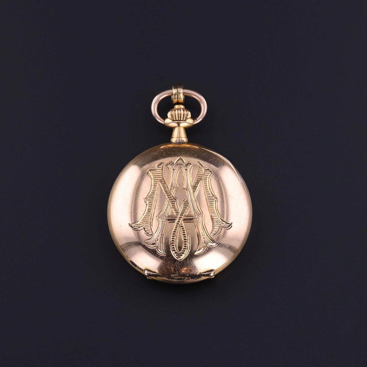 Antique Enamel Cherub Pocket Watch of 18k Gold - Trademark Antiques