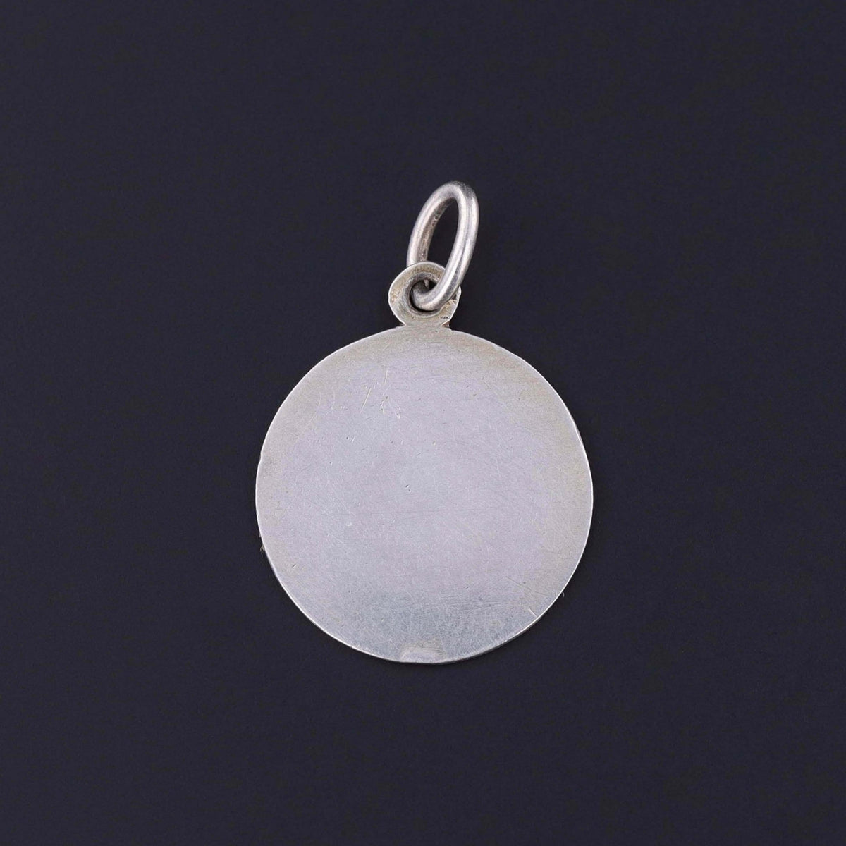 Antique Enamel Pansy Charm of Sterling Silver - Trademark Antiques