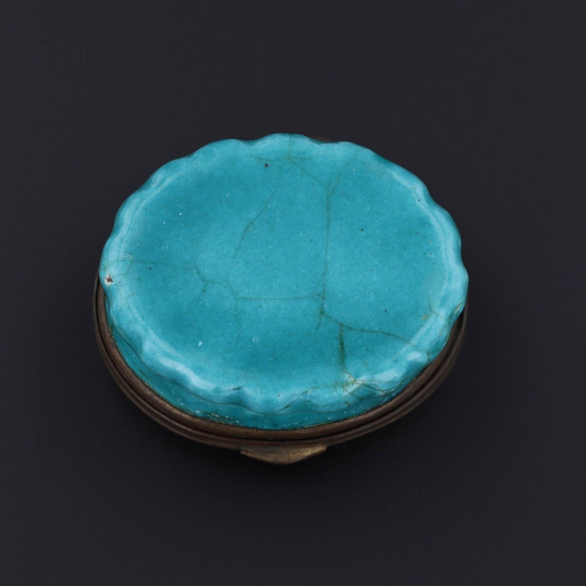 Antique Enamel Patch Box - Trademark Antiques