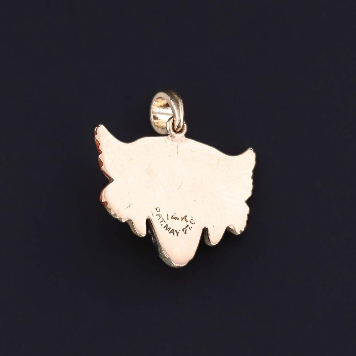 Antique Enamel Tiger Pendant of 14k Gold - Trademark Antiques