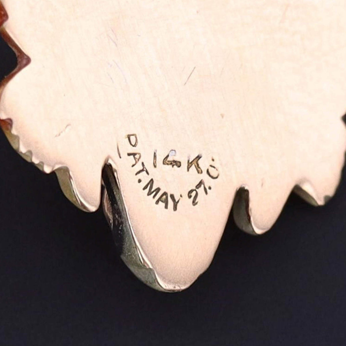 Antique Enamel Tiger Pendant of 14k Gold - Trademark Antiques