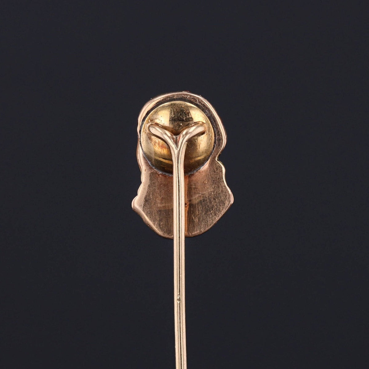 Antique Enamel Woman Stickpin of 14k Gold - Trademark Antiques