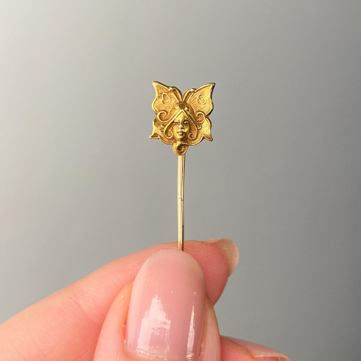 Antique Fairy Stickpin of 14k Gold - Trademark Antiques