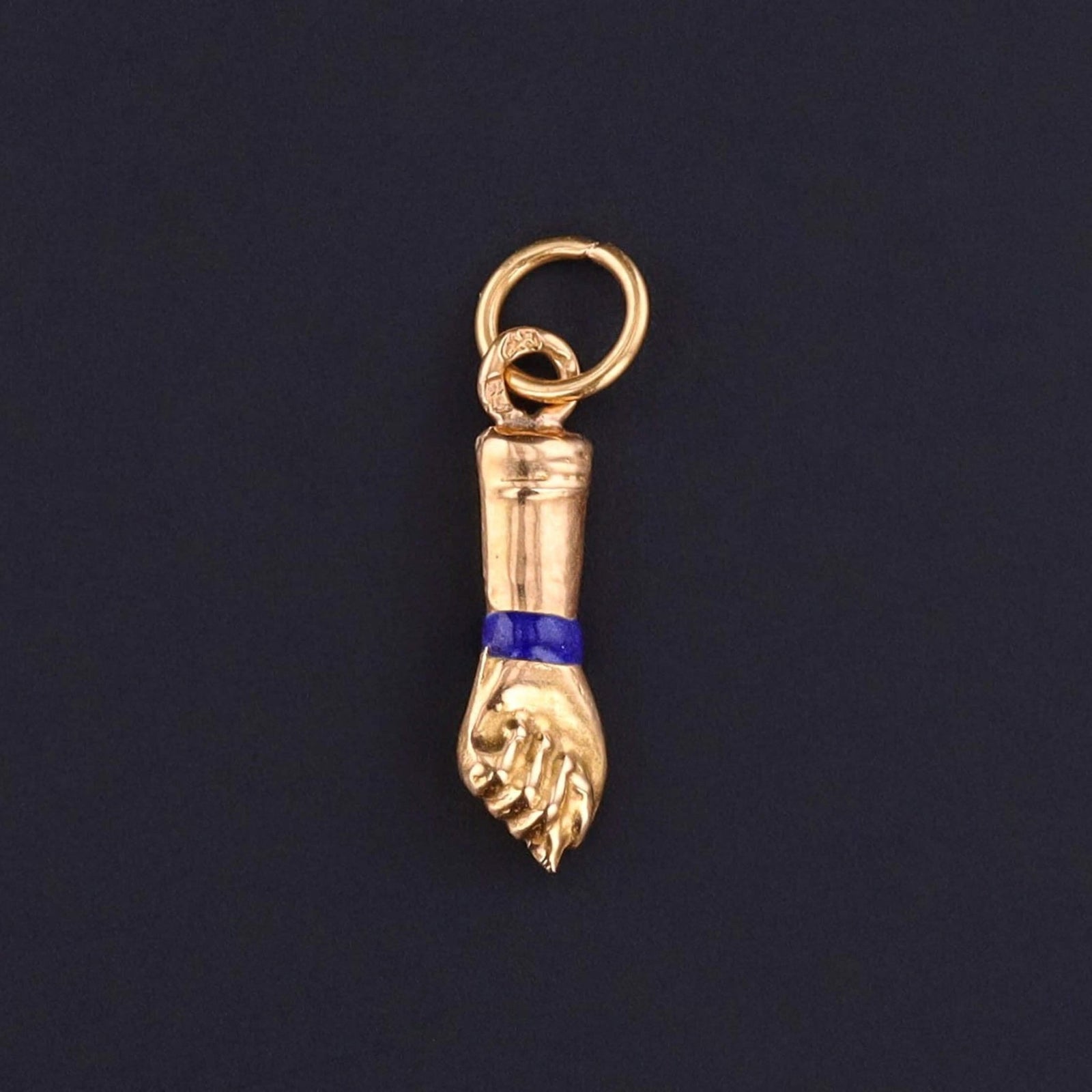 Antique Figa Hand Charm of 19.2K Gold - Trademark Antiques
