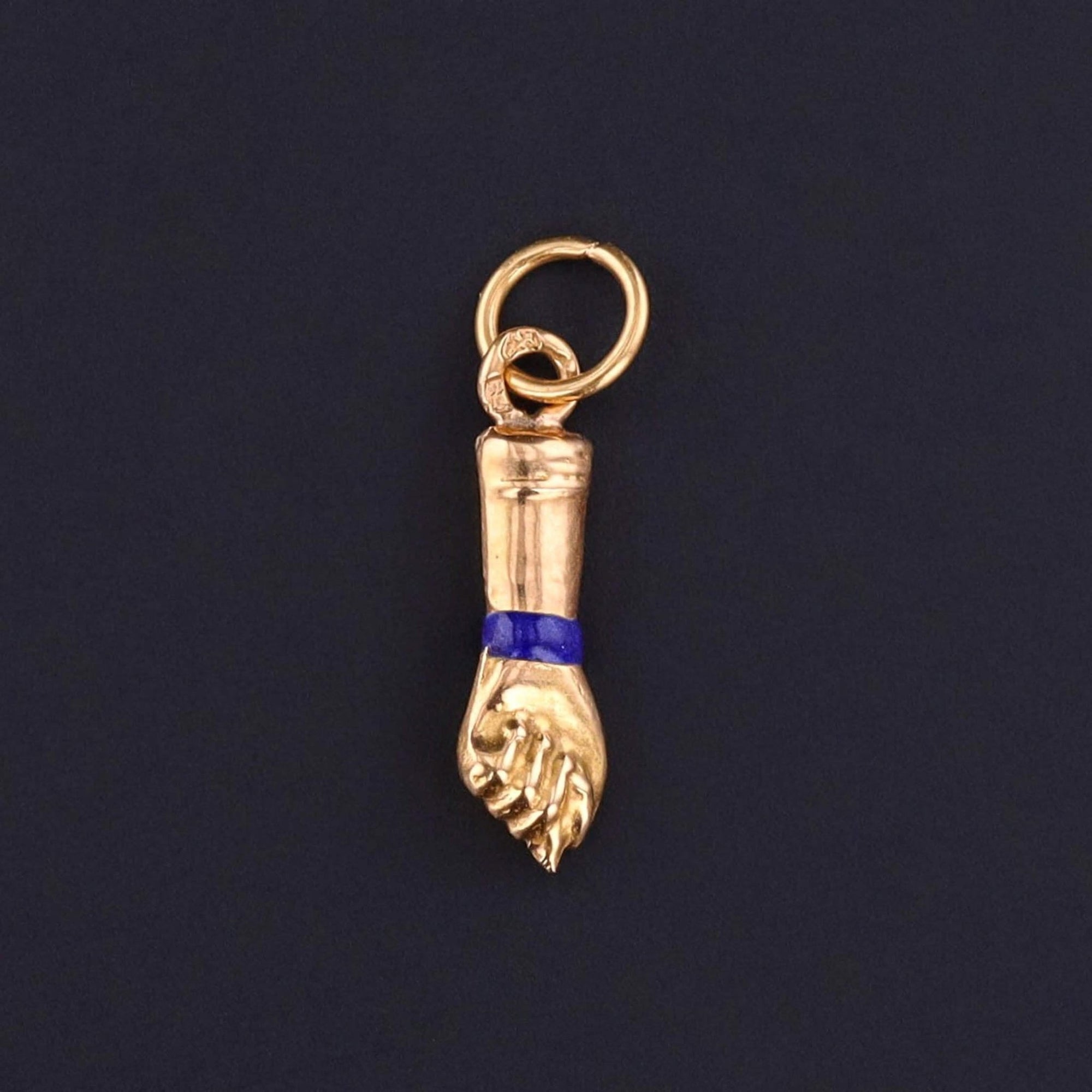 Antique Figa Hand Charm of 19.2K Gold - Trademark Antiques